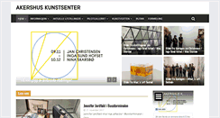 Desktop Screenshot of akershuskunstsenter.no