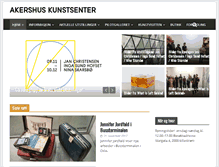 Tablet Screenshot of akershuskunstsenter.no